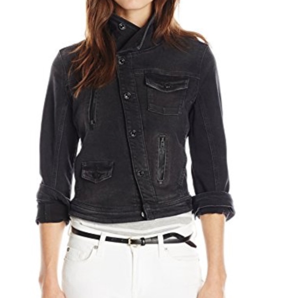 Guess Jackets & Blazers - ❌SOLD❌NWT GUESS WASHED BLACK BIKER JACKET